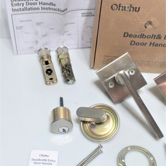 Ohuhu Deadbolt & Entry Door Handle Y-13-80300-12 Door Knob - Picture 6 of 12